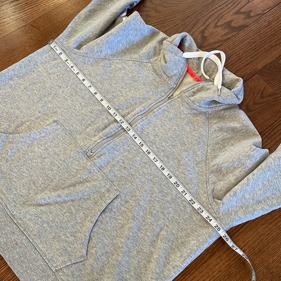 CALVIN KLEIN LOGO women’s plus PERFORMANCE 1/2 zip sweatshirt grey pockets 2X - Picture 13 of 17